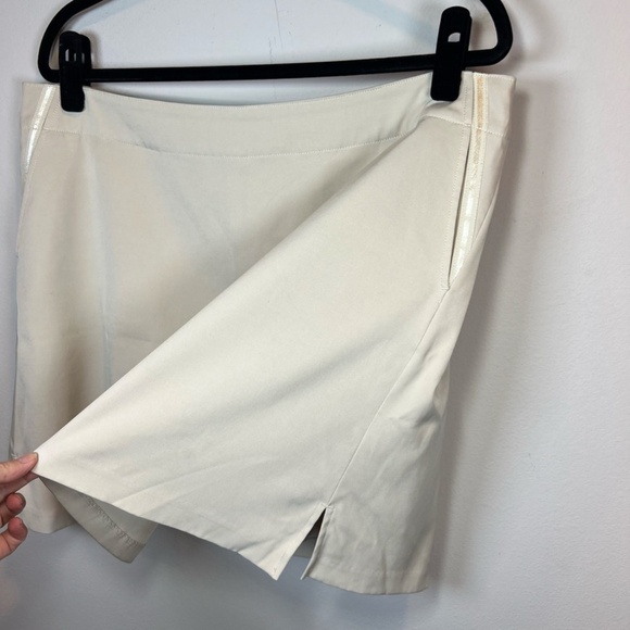 Lady Hagen Women’s Performance Skort Beige Lined Stretch Ribbon Pockets Size 16 - Picture 6 of 16